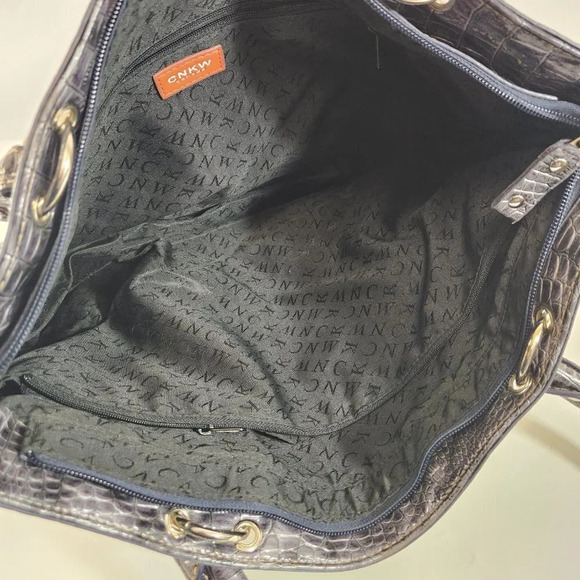 CNKW Canada Faux Snakeskin Purse Tote NEW - Picture 7 of 11